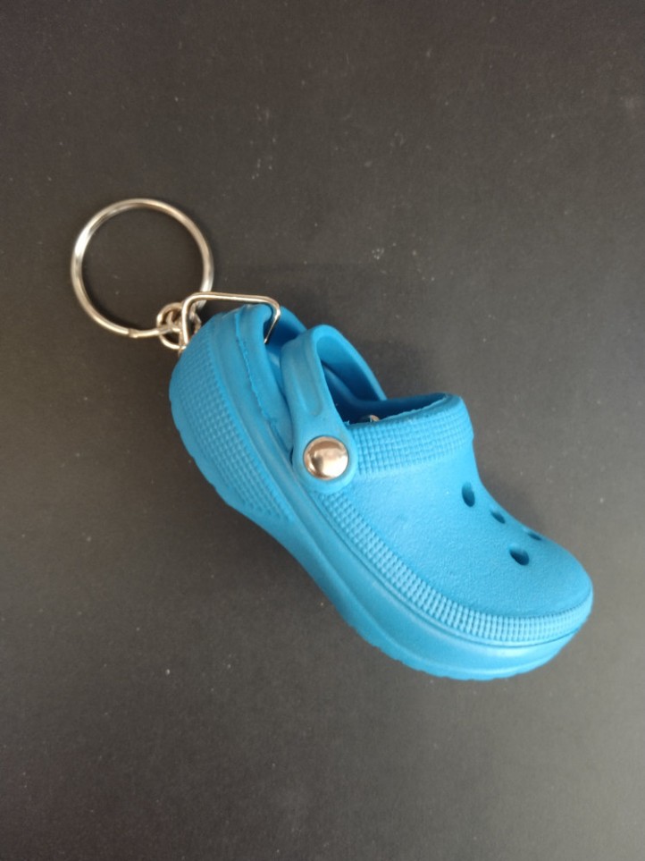 Porte Clé - Chaussures - Crocs Bleue - 3D