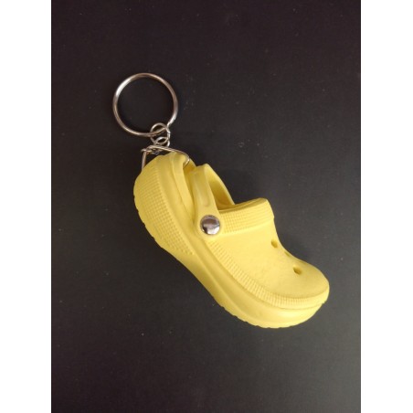 Porte Clé - Chaussures - Crocs Jaune - 3D