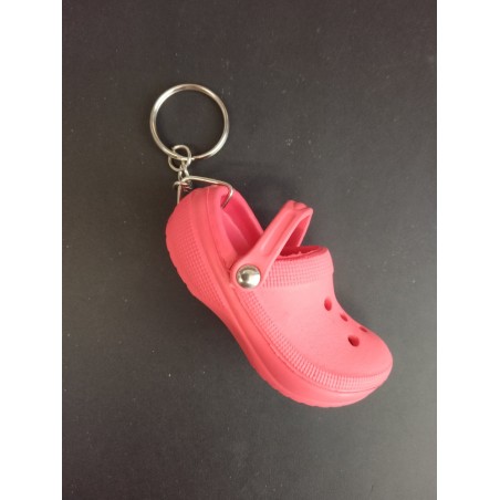 Porte Clé - Chaussures - Crocs Rouge - 3D