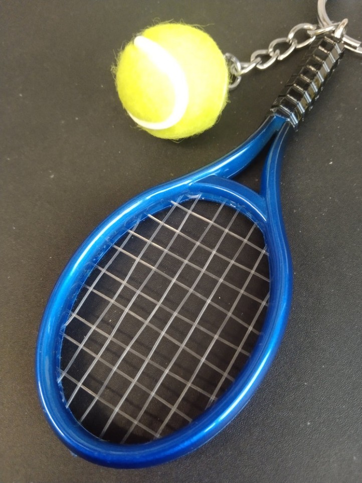 Key Holder - Tennis - Blue Racket - 3D