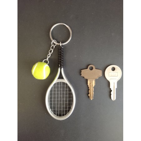 Porte Clé - Tennis - Raquette Alu - 3D