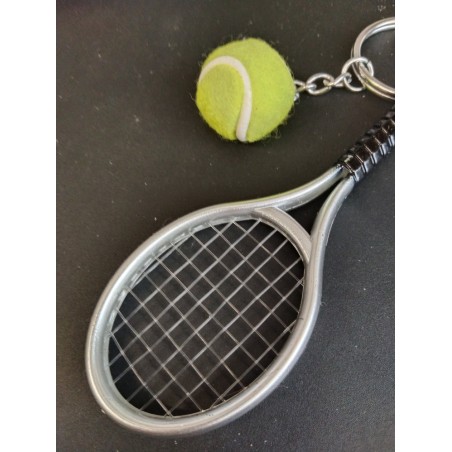 Porte Clé - Tennis - Raquette Alu - 3D