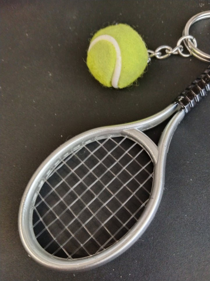 Key Holder - Tennis - Alu Racket - 3D