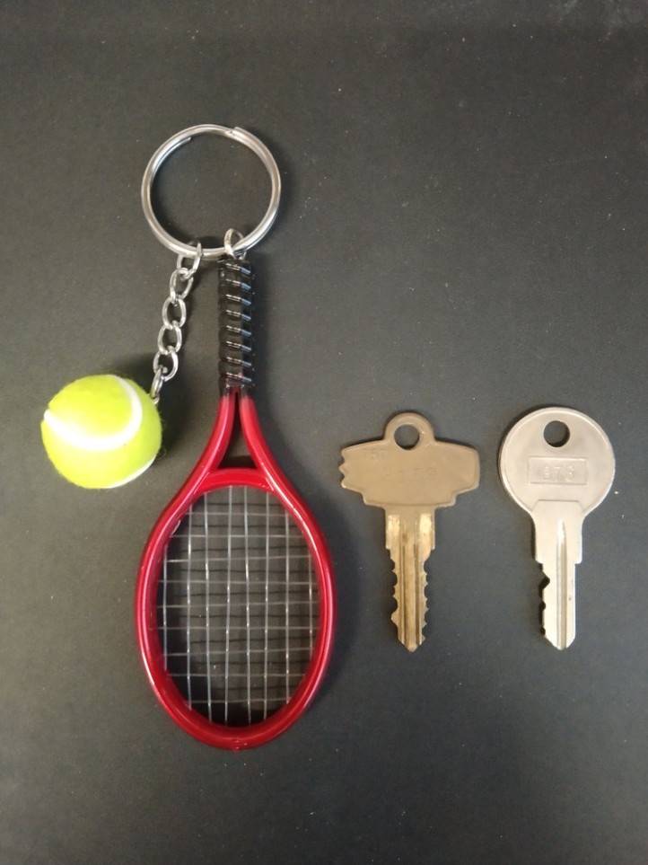 Key Holder - Tennis - Red Racket - 3D