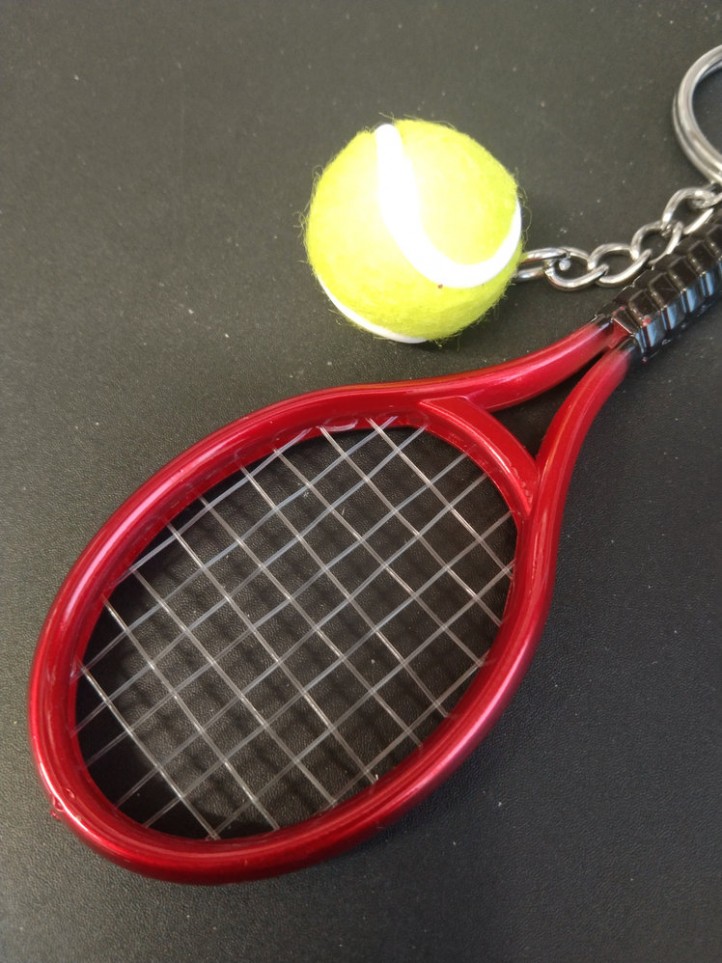 Key Holder - Tennis - Red Racket - 3D