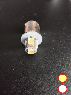 Flasher BA15S / 89 - 12V - 360° - 9 Colors