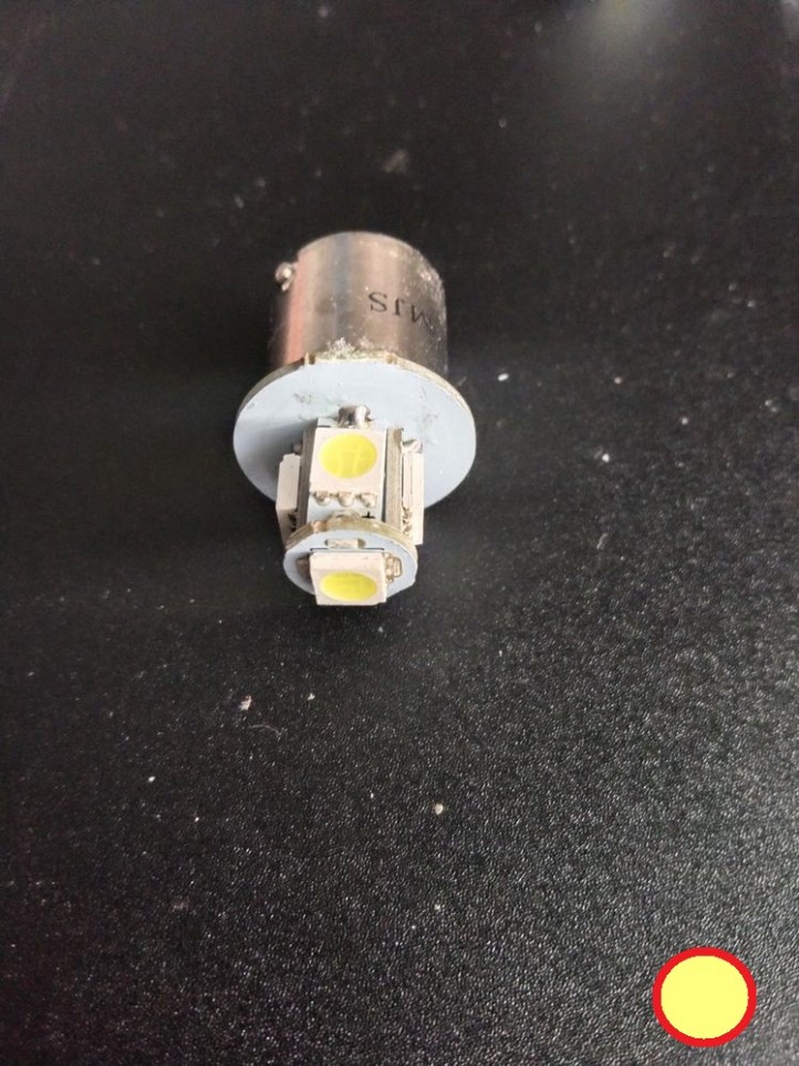Flasher BA15S / 89 - 12V - 360° - 9 Colors