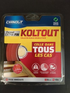 CYANOLIT - Koltout - Double Face - 8mm x 10m