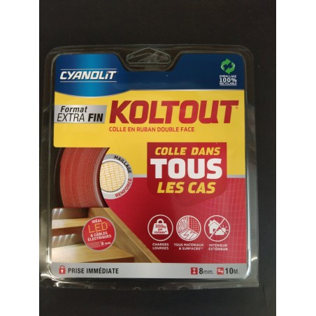 CYANOLIT - Koltout - Double Face - 8mm x 10m