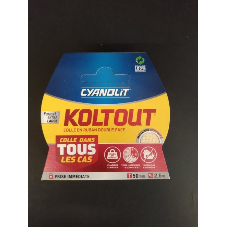 CYANOLIT - Koltout - Double-Sided Tape - 50mm x 2.5m