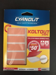 CYANOLIT - Koltout - Double-Sided Tape - 10 Strip - 18mm x 48mm
