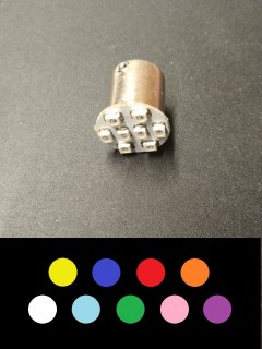 Flasher BA15S / 89 - 12V - 9 Colors